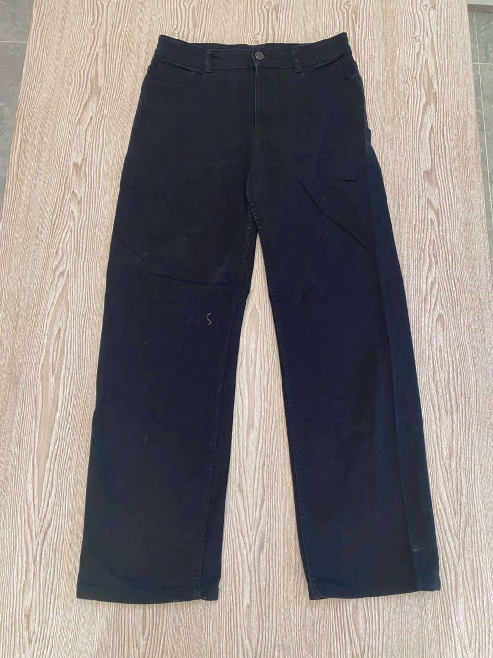 FRANK AND OAK Jane black demin pants